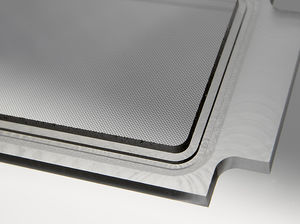 نمایشگر شیشه آکریلیک با کاور شیشه ای برای حفاظ EMI با شبکه فلزی یکپارچه