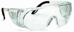 محافظ ایمنی پلی کربنات روی عینک| دارای محافظ های کناری