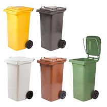 ظرف زباله پلاستیکی | پسماند صنعتی | متحرک | دارای 2 چرخ 